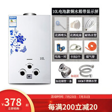 永耐力家用燃气热水器天然气7L8L10L即热式煤气热水器液化气低压启动 铜水箱 10升 数码显示+全套配件 天然气