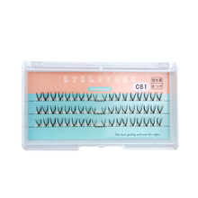 假睫毛单簇女分段式朵毛自然柔软逼真已剪好单簇上睫毛眼睫毛嫁接 C81新包装