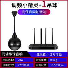 先科无线蓝牙吸顶音响天花吊顶吊球音箱家用客厅嵌入式商用室外音柱壁挂广播背景音乐室内店铺餐厅奶茶店套装 【调频小精灵】+1高保真同轴吊球音响