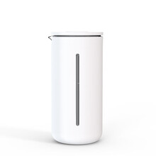 压滤壶 泰摩 小U法压壶 法式压滤精品咖啡壶 玻璃手压便携式金属过滤细网 白色