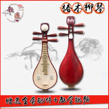 柳琴乐器 演奏级柳琴 双共鸣箱 初学入门考级琴 椿木柳琴+琴盒