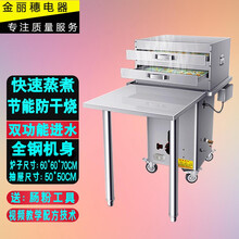 云浮石磨广东肠粉机商用抽屉式燃气地摊摆摊多功能拉肠粉节能蒸炉 套餐三/桌子款/2层(50*50)1抽1份