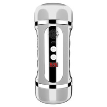 久爱 飞机杯全自动智能夹吸双通道男用自慰器具男性成人情趣性用品便携电动名器加热口隂 久爱姬霸-白色（计数+耳机款）