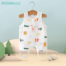 爱宝适 婴儿肚兜新生儿肚围护肚子春夏薄款婴儿连脚背心亲肤舒适宝宝保暖护肚脐围90码 S207动物乐园