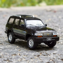 NZG其辉 kengfai 1:64 丰田LC80陆地巡洋舰SUV越野车改装合金汽车模型 收藏摆放 LC80普通版 珠光黑