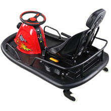 儿童卡丁车 广场游乐场P8电动漂移车卡丁车儿童成人三轮车碰碰车 超威红色家用款