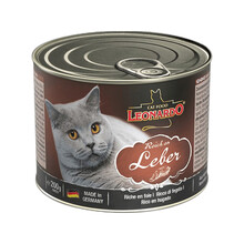 德国进口小李子LEONARDO莱昂纳多主食猫罐头无谷鲜肉罐头幼猫湿粮成猫 肝脏猫罐200g