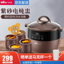 小熊（Bear） 紫砂锅电炖锅 煲汤锅隔水炖家用全自动煲汤锅婴儿辅食锅大容量多功能电炖盅B45Z1
