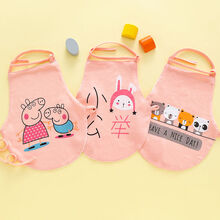 音乐虎 肚兜婴儿宝宝肚围婴儿棉肚兜男女宝宝护肚神器新生儿衣服儿童夏薄款裹肚护肚脐围 3条装-小猪佩奇-小公主-粉色小熊 66 (0-3个月)四季款