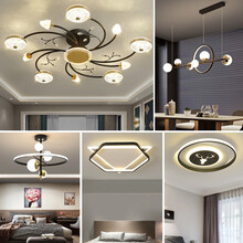 莱琪 2021年新款北欧轻奢客厅灯简约现代餐厅卧室灯家用大气全屋灯具套餐组合三室二厅 三室二厅+无极调光（包安装）