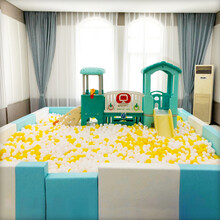 幼儿园沙池早教软包海洋球池儿童宝宝围栏软体波波池鞋柜长凳防撞 长100*厚20*高50cm(可定制长度)