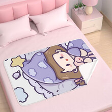 叮当猴  月经垫生理期专用防水大姨妈垫子女床上可洗隔尿垫例假经期小床垫 晚安柔软轻薄款姨妈防漏垫 56x100cm