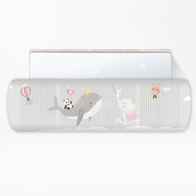 北欧国度空调挡风板防直吹 孕妇坐月子空调冷风挡板空调防风板挡风罩挂式导风板出风口遮风免打孔挡风罩隔板 铁片式-欢乐鲸鱼 90x27x2.6cm