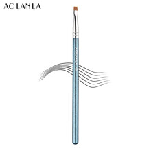 AOLANLA 美国101刀锋扁平头眼线刷102精细勾勒斜角眉刷103/104小号细节化妆刷美妆刷 103号小号平头眼线刷