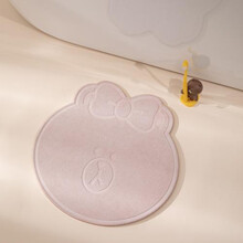 硅藻泥硅藻土浴室强吸水地垫脚垫卫生间防滑速干垫 丘可 40*41cm