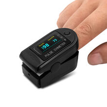 血氧仪指夹式医用脉搏心率监测仪指脉氧家用脉搏血氧饱和度检测仪 黑色