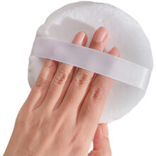 很大很大！超大号散粉粉扑定妆粉扑蜜粉扑身体婴儿痱子粉 特大号白色粉扑 直径13cm