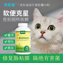 美国Jarrow布拉迪乳铁蛋白爵氏 成猫营养补充拉稀腹泻猫鼻猫咪幼猫传腹打喷嚏 布拉迪益生菌胶囊10粒（分拆装）