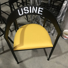 美甲桌椅套装简约现代双人黑色美甲店台特价复古美甲桌子单人领道（LINGDAO） 黄色椅子单拍 官方标配