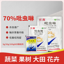 70%吡虫啉农药杀虫剂蓟马蚜虫腻白粉虱小黑飞蔬菜果树花卉100g 50g