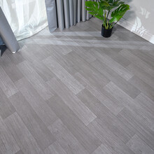 地板革加厚耐磨防水pvc地板贴自粘水泥地直接铺地胶家用地板胶卧室地革 5平-灰木纹美家51-T