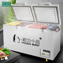 猛世（mengshi）卧式冰柜商用大容量雪糕冷柜冻肉柜超市冷冻顶开门冰箱BD-698