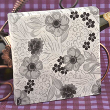 久洁  彩色餐巾纸 印花 彩色 酒店 咖啡厅 餐厅聚会用纸 水墨花朵