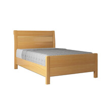 优企 橡胶木床现代简约卧室床 1000*2000*1070mm