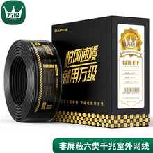 万级（WANJEED） 六类网线 cat6非屏蔽纯铜线芯POE供电监控工程家装电脑宽带路由器箱线1-12723