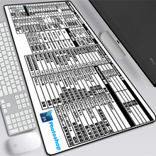 电脑办公软件常用ps cad ppt excel快捷键鼠标垫锁边防滑超大办公垫 游猎者 快捷键-04 800x300x3mm