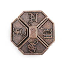 魔金锁Puzzle锁蛇口逃生儿童玩具成人烧脑解闷马蹄扣魔锁全套装 东南盒子-魔针(5级)