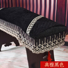 杉贝 SHANBEI 古筝罩防尘罩琴罩披盖布加厚布蕾丝套防尘布琴布罩子小的配件抖音同款 典雅黑