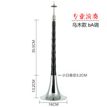 朝凤燕京唢呐乐器全套初学者入门锁啦d调演奏琐索拉降b调哨呐 乌木降A调白碗唢呐+九大