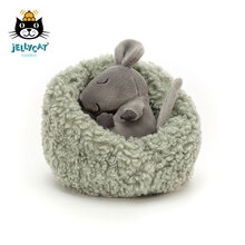 jellycat 2021新品冬眠小老鼠可爱公仔毛绒玩具睡觉小玩偶生日礼物 冬眠小老鼠 H7 X W12 CM