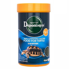 Depontaqua德邦黄头龟高钙龟粮巴西龟乌龟饲料两栖类饲料  FD601乌龟高钙饲料140G