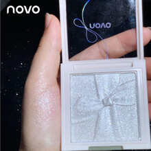 NOVO蝴蝶结清透高光粉饼 立体修饰珠光细腻仙女土豆泥高光粉  01#碎钻星河