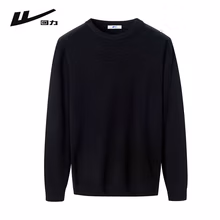 回力毛衣男宽松百搭圆领针织衫男士秋冬保暖套头毛线衣打底衫男装