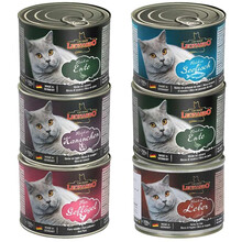 小李子猫罐头德国进口猫主食罐头LEONARDO无谷鲜肉罐头幼猫湿粮成猫主粮200g/罐 混拼6罐