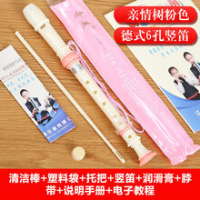 杉贝 SHANBEI 奇美竖笛德式高音小学生用初学者儿童入门笛子乐器抖音同款 【情树】6孔 粉色