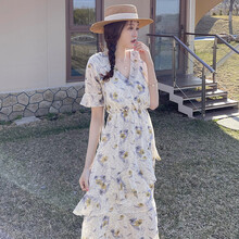 欣柏纶 孕妇装夏装孕妇裙夏季夏天外穿孕妇连衣裙宽松大码孕妇裙子孕妈装 图片色 M