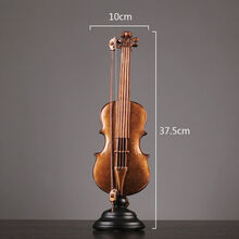 小提琴复古乐器摆件欧式创意家居饰品红酒架书架酒柜客厅桌面摆设 小提琴148