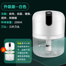 欧曼丽莎 绞肉机家用电动小型碎肉机多功能手动搅拌器绞肉馅机打碎菜搅碎机 250ML白