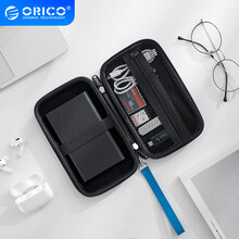 奥睿科（ORICO）2.5英寸移动硬盘保护包 多功能数码收纳包牛津布耐磨便携保护套盒子  蓝色PH-D1
