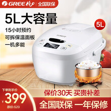 格力（GREE）大松电饭煲家用智能多功能定时预约3L4L5L升大容量电饭锅3-6人 GDF-5019C