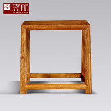 知府红木家具非洲花梨（学名：刺猬紫檀）全实木凳子家用成人方凳客厅矮凳餐凳小板凳 长45-宽35-高46