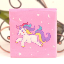 久洁  婚庆喜宴婚宴纸巾彩色印花纸巾婚礼创色餐巾纸酒店定制面巾纸 藕色 粉色独角兽