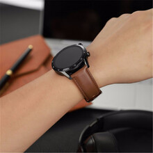 巨力仕 表带适用华为watch3 Pro手表真皮表带watch3 42/46mm活力时尚尊享款 帕纳皮表带-摩卡棕 华为Watch3