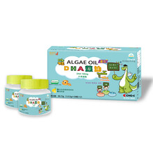 谱益珍Puyejane 孕产妇儿童藻油DHA夹心糖果60粒/盒 含叶黄素酯+维生素C 韩国原装进口 藻油DHA130mg/粒 60粒/瓶含叶黄素酯VC