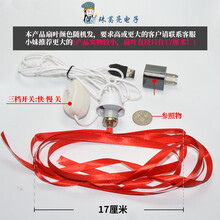 静音熟食店赶苍蝇神器驱虫小吊扇家用商用室外蚊子旋转电子彩带。 220v插头+USB3米三档开关竹蜻