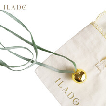 法国ilado胎教铃孕妇铃铛胎教仪器安抚孕妇胎教铃铛孕妇用品干花礼盒系列 天鹅湖系(18K黄金珠+马卡绿绳结)